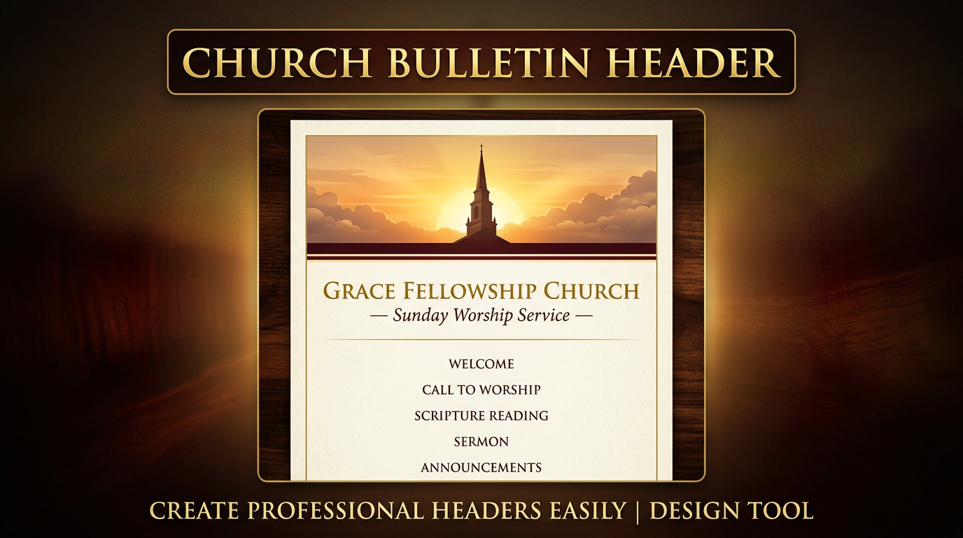 Church Bulletin Header preview