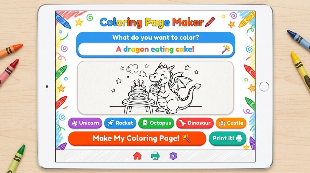 Coloring Page Maker preview
