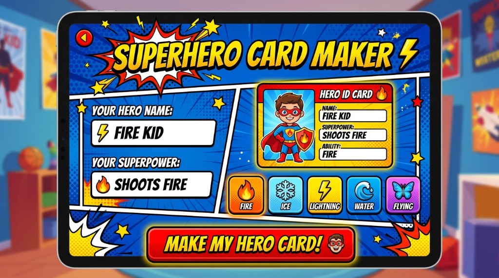 Hero Card Maker preview