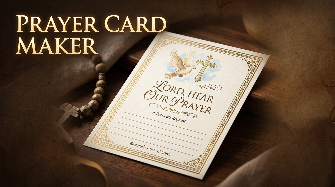 Prayer Card Maker preview